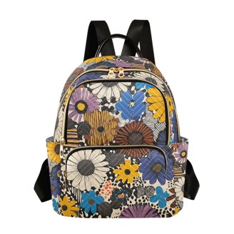 4733 Peacock with Blue Yellow Flowers Mini Backpack Purse Travel Bag Amazon.com: ALAZA Peacock with Blue Yellow Flowers02 Small  main image 4