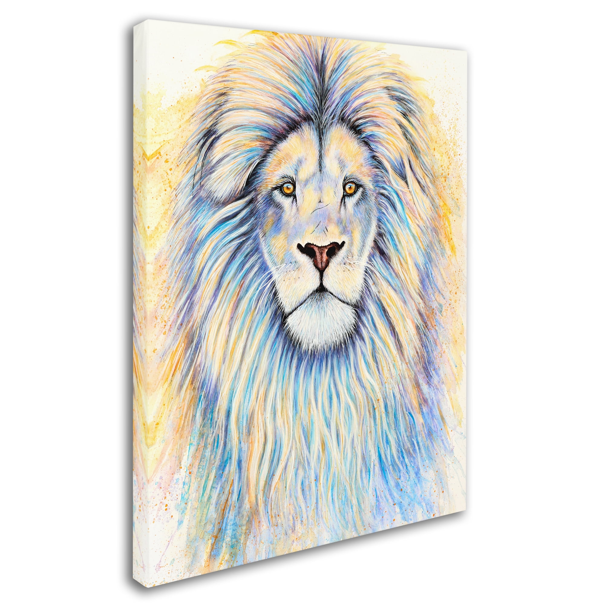 Trademark Fine Art 'Leo The Lion' Canvas Art by Michelle Faber