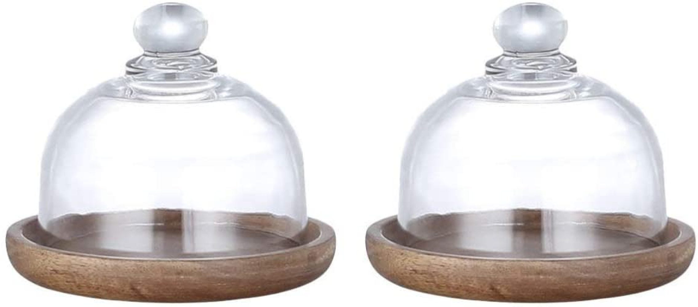 Mini Display Bell Jar Cover Dome with Base Stand Landscape Home Ornaments Decor 