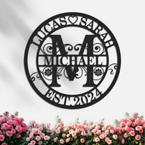 Metal Signs Customized, Personalized Family Name Sign, Split Letter Monogram Wall Decor, Custom Signs Outdoor Metal, Last Name Sign, Metal Wall Art Home Decor, Personalized Wedding Gifts(10inches)