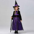 thumbnail image 4 of Robes pour Filles Manches Longues Col Rond Robe Cheville Mode Féminine Couleur Unie Manches Longues Col Rond Robe Cheville Violet 150, 4 of 9