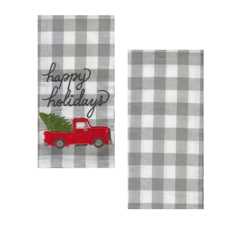 Buffalo Plaid Kitchen Towel, Christmas Kitchen Towels, Personalized To –  Country Squared