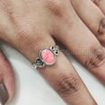 thumbnail image 4 of Natural Pink Opal Ring, Pink Opal Gemstone Ring, Tiny Bohemian Ring, 925 Sterling Silver, Designer Womens Ring, Christmas Thanksgiving, Handmade Statement Jewelry, Natural Pink Opal, 4 of 8