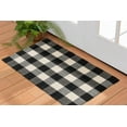 thumbnail image 2 of Mainstays 24 in x 36 in Black and White Plaid Indoor/Outdoor Layering Rug, 2 of 8