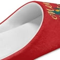 thumbnail image 5 of Chaqlin Merry Christmas Snowman Indoor House Slippers Anti-slip Non-slip Close Toe Rubber Sole Comfortable Sole Lightweight Easy On Slippers, 5 of 7