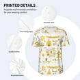 thumbnail image 5 of Fotbe Farm Bee Cute Honey Baseball Jersey Shirt for Men and Women, Casual Short Sleeves Button Down T-Shirt-XX-Large, 5 of 9