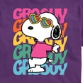 thumbnail image 2 of Peanuts - Groovy Stacked - Men's Short Sleeve Graphic T-Shirt, 2 of 5