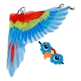 thumbnail image 4 of 1 Juego de disfraz de alas de pájaro loro, conjunto de capa para la cabeza de pájaro para niños, conjunto de capa de alas de vestir, 4 of 7