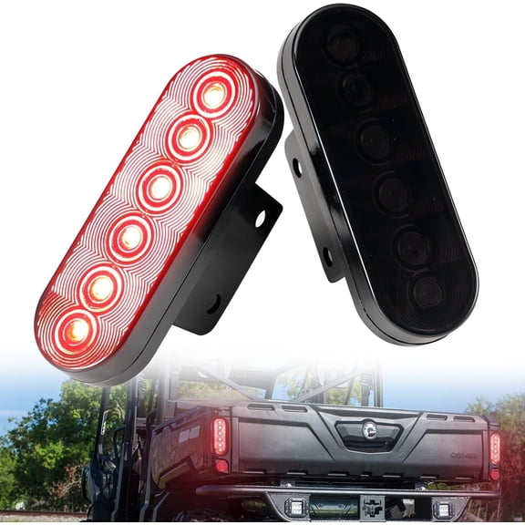 A & UTV PRO Defender LED Tail Light Kit, Rear Brake Taillights Assembly for 2016-2020 Can Am Defender MAX HD5 HD8 HD9 HD10 Stop Lamps Accessories, Replace OEM #710004257