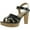 Black Patent Leather, variant on Lauren Ralph Lauren Womens Soffia Leather Platform Slingback Sandals