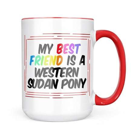 

Neonblond My best Friend a Western Sudan pony Horse Mug gift for Coffee Tea lovers