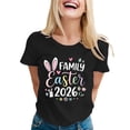 thumbnail image 2 of Laipiong Women's 2026 Easter T-Shirts Trendy Bunny Egg Graphic Printed Crew Neck Short Sleeve Tee Tops Dressy Casual Relaxed Fit Vacation Clothes, 2 of 4