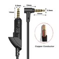 thumbnail image 3 of Arzweyk Cable De Audio De Repuesto Para Auriculares Bose Quietcomfort 15 Bose Quietcomfort 2 Qc15 Qc2 Cable De Extensión De Auriculares (1,4 M), 3 of 5