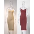 thumbnail image 1 of Jastie Seamless Nude Slip Dress 2022 Summer Women Adjustable Strap Sexy Vestidos Stretchy Bodycon Slim Midi Dress UnderdressOne Size Gao Jinjia LED, 1 of 2