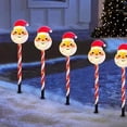 thumbnail image 4 of Outdoor Solar Christmas Decorations Lights, 5 in 1 Christmas Pathway Lights Outdoor Waterproof, LED Christmas Outdoor Lights for Yard Garden Decor (Christmas Tree), 4 of 8