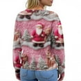thumbnail image 7 of Women'S Christmas Sweater Cute Fun Christmas Sweater Fall And Winter Long Sleeve Knitted Sweater for Fall and Winter, Festive and Cozy, Great as Christmas Sweaters for Women ,Pink,S, 7 of 7