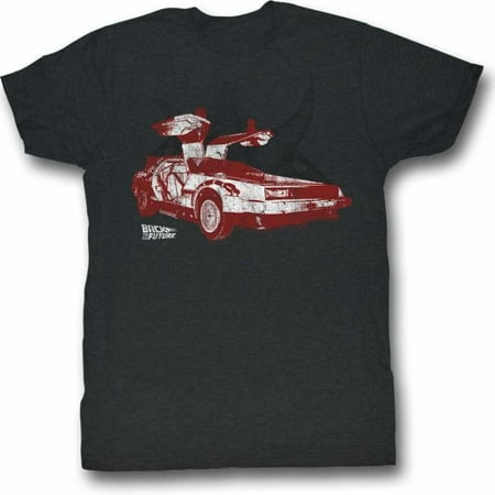 Back To The Future Movies Doorrrs Adult Short Sleeve T Shirt