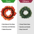 thumbnail image 5 of Fall Wreaths for Front Door 20 inch, Fall Door Wreath with Pumpkin, Maple Leaves Autumn Thanksgiving Harvest Festival Decorations Indoor and Outdoor, 5 of 7