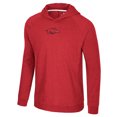 thumbnail image 2 of Men's Colosseum Cardinal Arkansas Razorbacks Back in Business Long Sleeve Raglan Hooded T-Shirt, 2 of 3