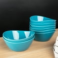 thumbnail image 5 of Sangdo 9 ounce Porcelain Bowls 5" Small Cereal and Soup Bowls Set of 8 for Ice Cream Dessert, Medium Blue, 5 of 5