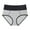 Gray, variant on Women's Underwear High Waisted Panties Full Coverage Briefs Seamless Bikini Panty