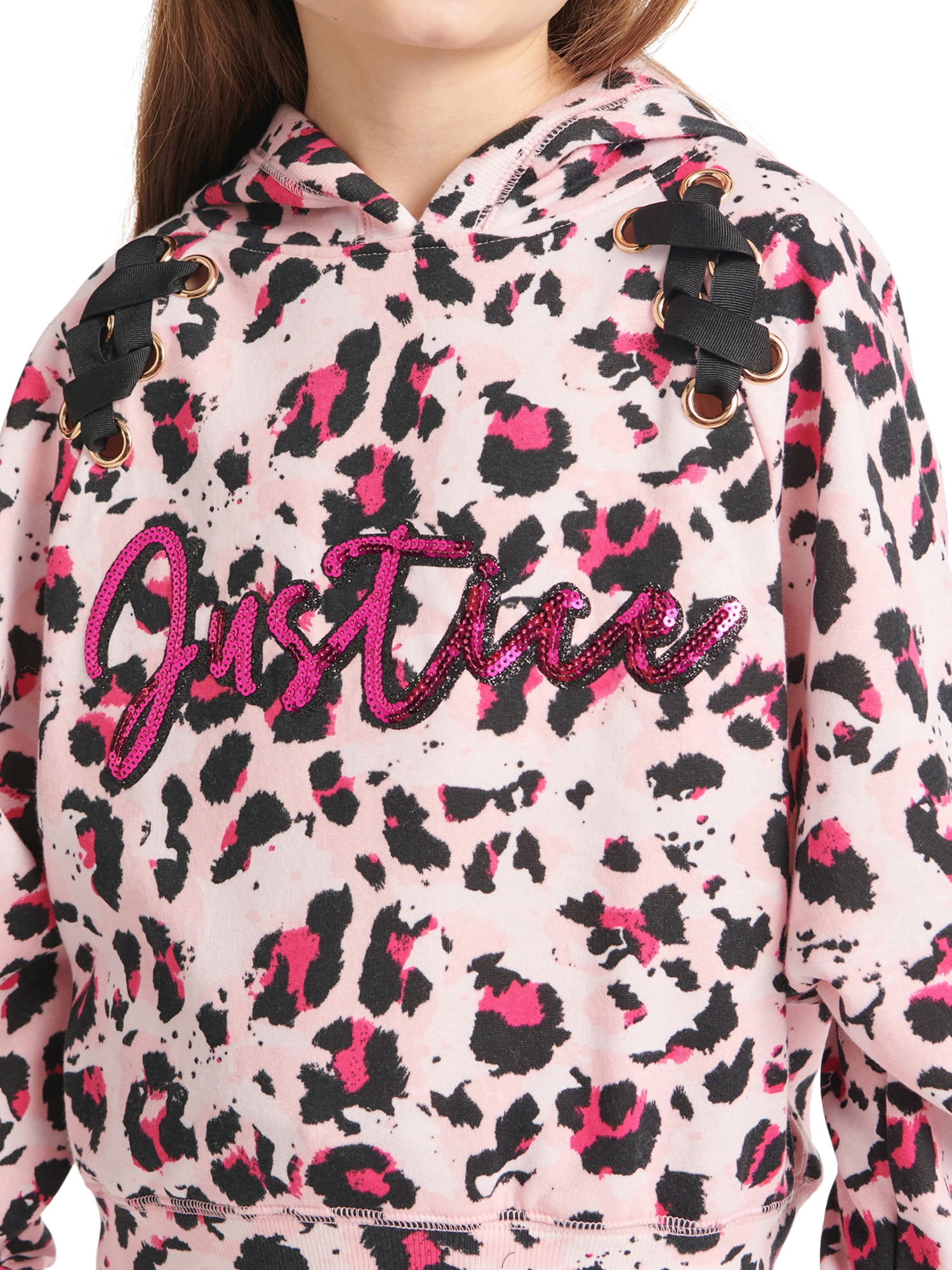 Justice Girls Collection X Lace Up Sweatshirt, Sizes XS-XLP