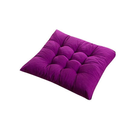 

Anvazise 40x40cm Solid Color Square Soft Thicken Seat Pad Cushion Dining Room Chair Decor Purple