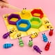 thumbnail image 2 of Juguete Educativo Inclinado De Madera Para Niños Montessori, Juego De Colmena De Educación Temprana, Clip Cognitivo De Color Infantil, Juguete De Abeja Pequeña Serendint FN002472-00, 2 of 6