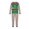 thumbnail image 2 of LSLJS Christmas Pajamas Pyjamas de Noël Assortis pour la Famille, Ensemble de Pyjama à Manches Longues et Col Rond avec Rayures de Noël pour Hommes, pour Adultes et Enfants Ensemble de Vêtements de Nuit de Noël, 2 of 6