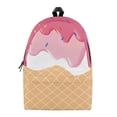 thumbnail image 2 of Ice Cream All Over Print Backpack, Lightweight Polyester Daily Daypack, Spacious Multi Compartment Backpack with Padded Ergonomic Straps for School Gym Travel Sports, 2 of 9