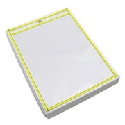 Box Partners Job Ticket Holders 9" x 12" Neon Yellow 15/Case JTH115YE