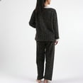 thumbnail image 5 of MVRLSH Pajamas For Women Set Coral Velvet Fleece Soft Warm Comfortable Pullover Top Sleep Pants Pajama Set Loungewear Blue One Size, 5 of 5