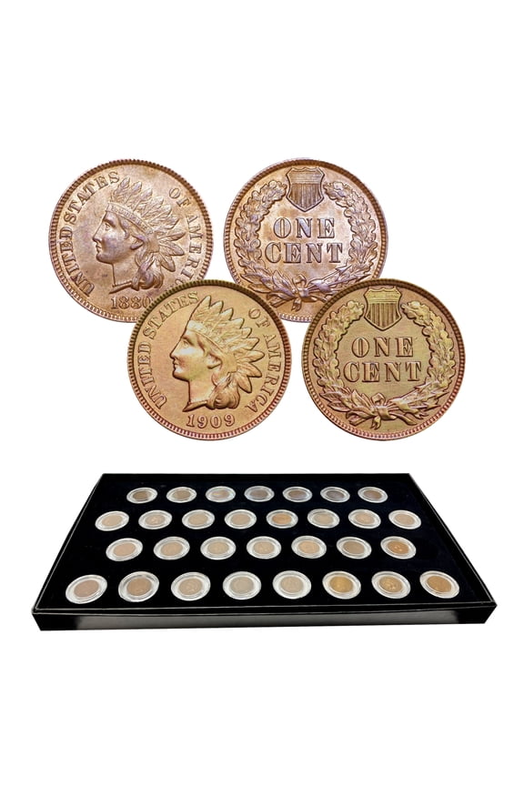 Indian Head Cent Penny 1880 - 1909 Short Set (30 COINS)