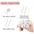 thumbnail image 3 of 18 Pinzas For El Pelo Con Perlas, For Novias, 3 of 7