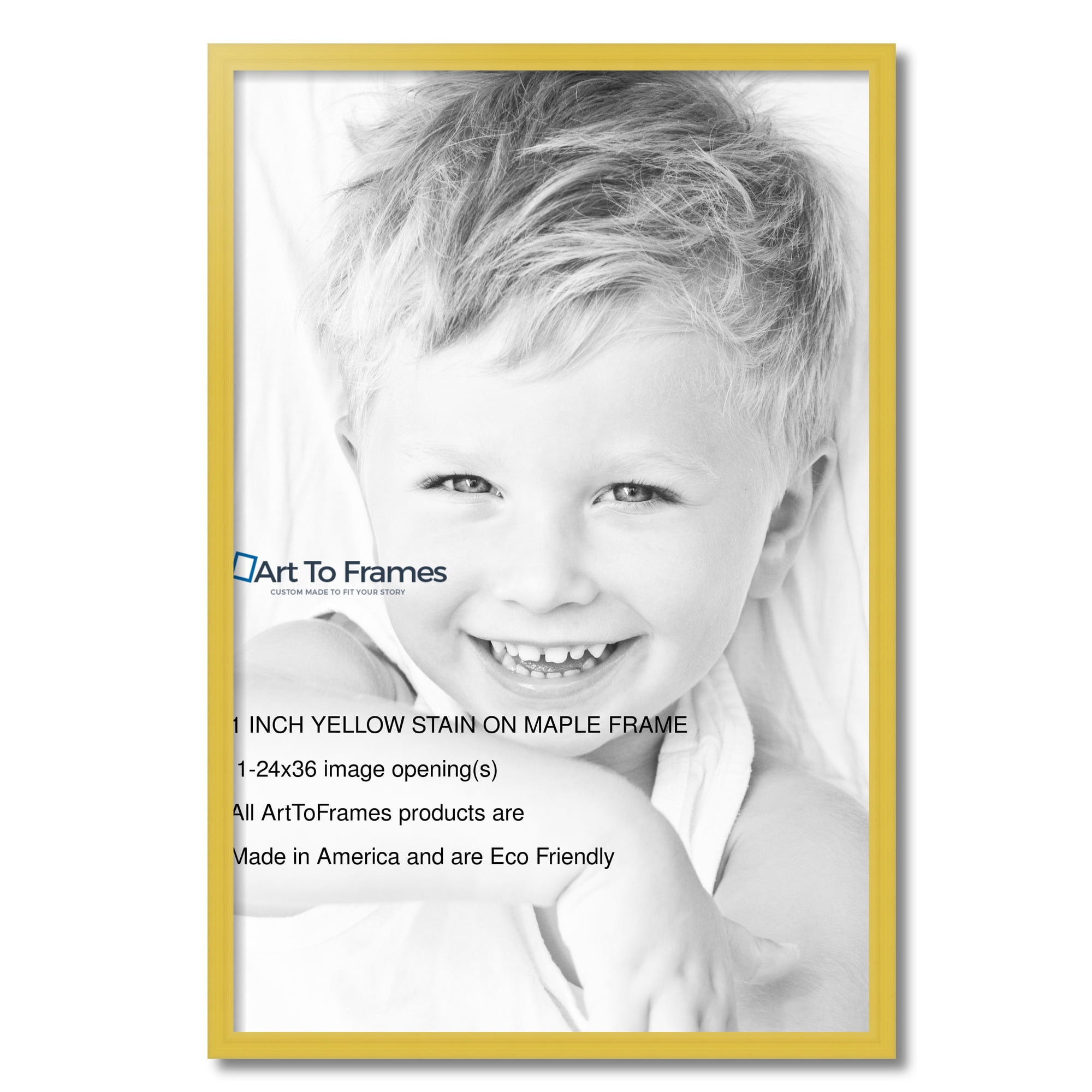 ArtToFrames 24x36 Inch Yellow Picture Frame, This Yellow
