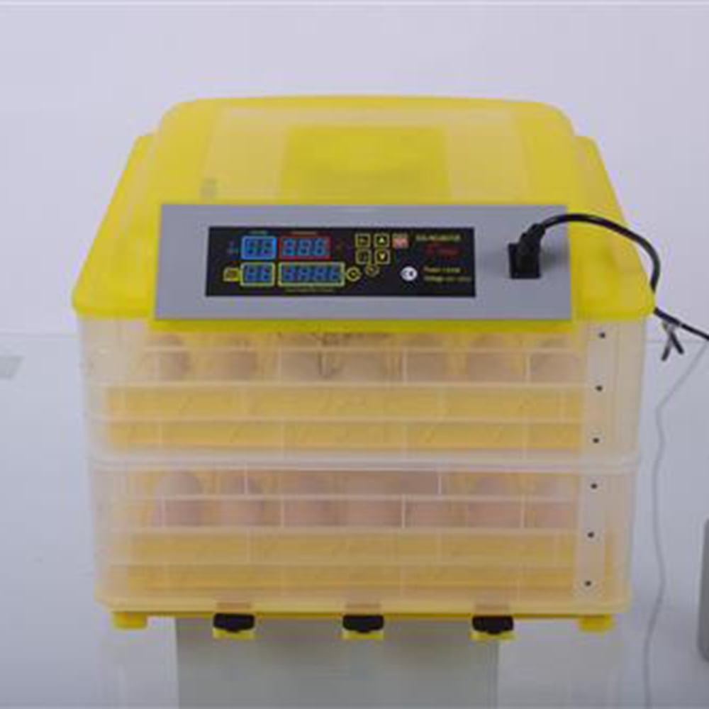 Lowestbest 112 Egg Incubator, Transparent Digital Automatic Poultry Egg Incubator with Water Injection Hole, Yellow Lowestbest 112 Egg Incubator, Transparent Digital Automatic Poultry Egg Incubator with Water Injection Hole, Yellow