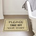 Floor Mat Entry Door Mat English Letters Personalized Brown Background