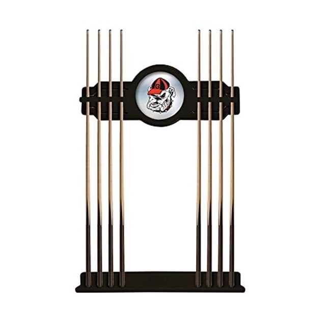 Holland Bar Stool CueBKGA-Dog Georgia Bulldog Cue Rack - Black