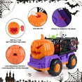 thumbnail image 3 of DAKIMOE Toy Trucks for Kids Halloween Wind Up Toys Pumpkin Car Toys Sets Birthday Christmas Party Gift for Boys Girls Toddler Toys, 3 of 8
