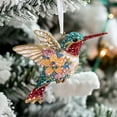 thumbnail image 2 of Hummingbird Christmas Ornament,Acrylic Hummingbird Christmas Hanging Ornaments,Shiny Iridescent Hummingbird Ornament,Acrylic Crystal Xmas Tree Pendants for Home Christmas Tree Party(Multicolored1), 2 of 8