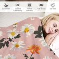 thumbnail image 3 of PRATYUS Flower Daisy Gifts Blanket, Flower Throw Blanket for Toddler Women, Gifts Blanket for Birthday, Leightweight Soft Cozy Blanket Home Couch Living Room Decor All Season Pink 40x50in, 3 of 6
