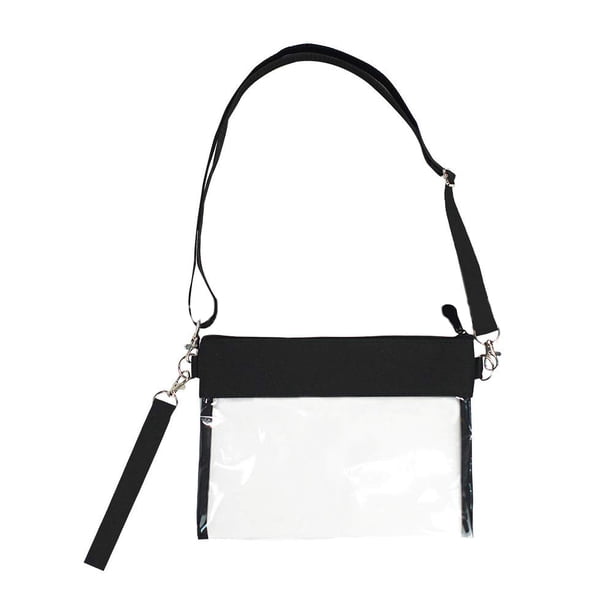 Bolso transparente de PVC, bolso cruzado impermeable transparente, bolso de hombro para teléfono