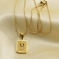thumbnail image 6 of alphabet-necklace-26-letters-hollow-out-square-18k-necklace-fashion-jewelry, 6 of 9