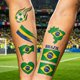 thumbnail image 4 of Flag Temporary Tattoos Suitable For Various Football Matches And Cheerleading Events Temporary Face Tattoos, 4 of 5