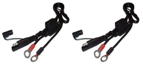 Battery Tender 081-0069-6 Ring Terminal Harness with Black Fused 2-Pin Quick 