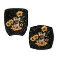 thumbnail image 6 of ZUXONGSY Sunflower Pug Desk Chair Cover Pack of 2 Polyester Rolling Chair Cover with Elastic Bottom Computer Chair Seat Cushion Cover Easy to Clean Slipcovers for Women Men, 6 of 7