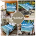 thumbnail image 6 of Ocean Tapestry for Bedroom Wall Hanging Tapestry, Summer Palm Trees Blue Sky Beach Scenery Ceiling Backdrop Tapestries Poster Blanket Wall Decor for Teens Room Living Room Dorm 55" x 73", 6 of 8