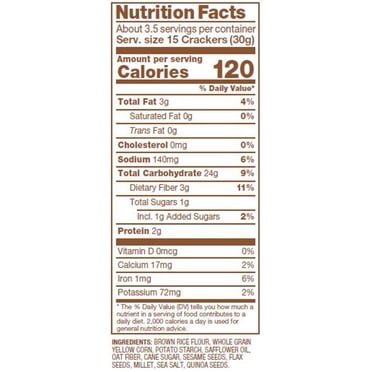 Crunchmaster Multi Grain Crackers Sea Salt 4 Ounce Size