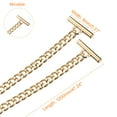 thumbnail image 2 of Hierro Plano Cadena Correa, 47" Bolso Cadenas Accesorios Monedero Cadena Correas con Alternar Cierres para Bandolera Bolso Cruz Cuerpo Bricolaje, Dorado Tono, 2 of 6