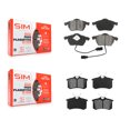 thumbnail image 1 of SIM Front Rear Semi-Metallic Brake Pads Kit for Car Volkswagen Passat Audi A4 Quattro A6 S6 KSM-100365, 1 of 8
